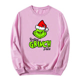 Men and Women Grinch Sweater round Neck Sweater Autumn and Winter
