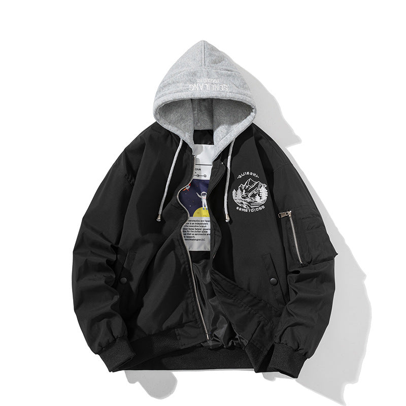 Varsity Jacket Spring And Autumn Embroidered Jacket Hip Hop Baseball Uniform