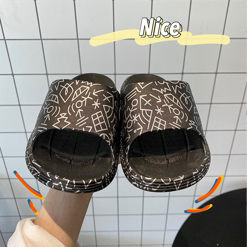 Beach Slides Women's Summer Outerwear Non-Slip Beach Shoes Men