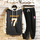 Men's Hoodie Suit Ankle-Tied Trousers Two-Piece Set