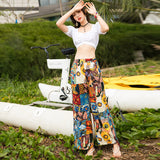 Coachella Music Festival Outfits Summer Beach Pants Women Loose plus Size Vintage Trousers Women