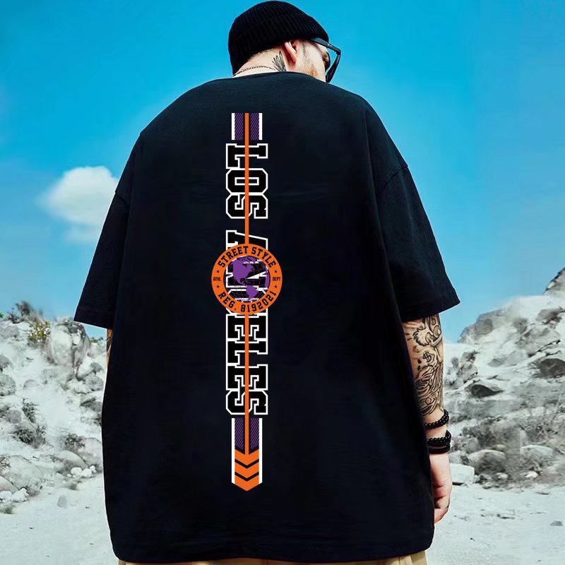 Men T-Shirts Loose Print Half Sleeve Shirt