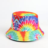 Bucket Hat Fishing Cap Cotton Print Fisherman Hat Cap Men and Women Outdoor