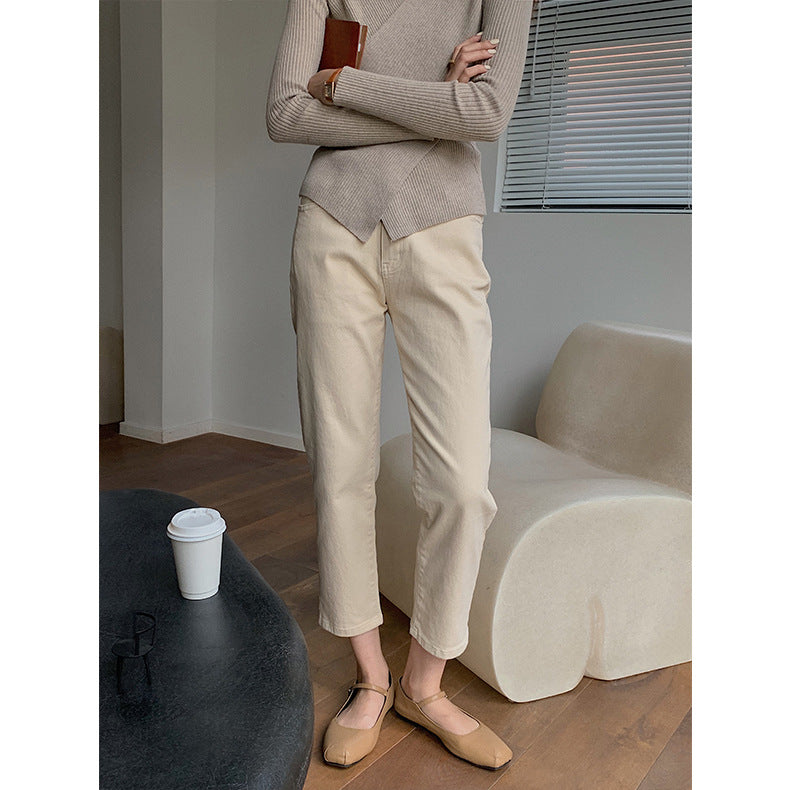 Gloria Vanderbilt Jeans White High-Waist Slimming Cropped Pants