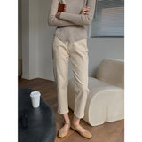 Gloria Vanderbilt Jeans White High-Waist Slimming Cropped Pants