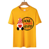 Valentine's Day T Shirts Couples Letter Heart Printing Women's Pullover T-shirt