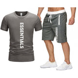 Fog Fear Of God T Shirt & Shorts 2 Piece Set Loose T-Shirt Cotton Men'S Casual Male