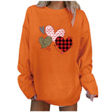 Valentine's Day T Shirts Couples Heart Printing Women's Shirt off-Shoulder Long Sleeve