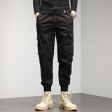 Cuffed Cargo Pants Men's Overalls Trendy Outdoor Men's Pants Width