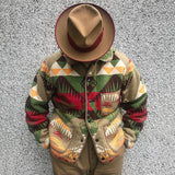 Mens Winter Coats Man Fall Outfits Men's Jacket Multicolor Printing Casual Coat Men's Autumn