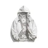 Men Graphic Hoodies Men's Autumn Hooded Couple Loose-Fitting Casual Pullover