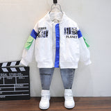 Toddler Boys Jackets Boys' Spring Coat Baseball Uniform Handsome