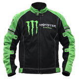 Monster Energy Biker Jacket Summer Men'S Jacket Thin With Protective Gear
