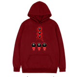 Squid Game Costume Autumn and Winter Men's and Women's Casual Loose Hooded Sweater