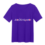 Squid Game Costume Wooden Man Printed Shirt Short Sleeve T-shirt