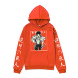 Anime Hoddies Autumn and Winter Fleece-Lined Hoodie Sun Man Attack on Titan Series Hoodie