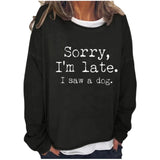 Yes I M Cold Sweatshirts Loose round Neck Sweater