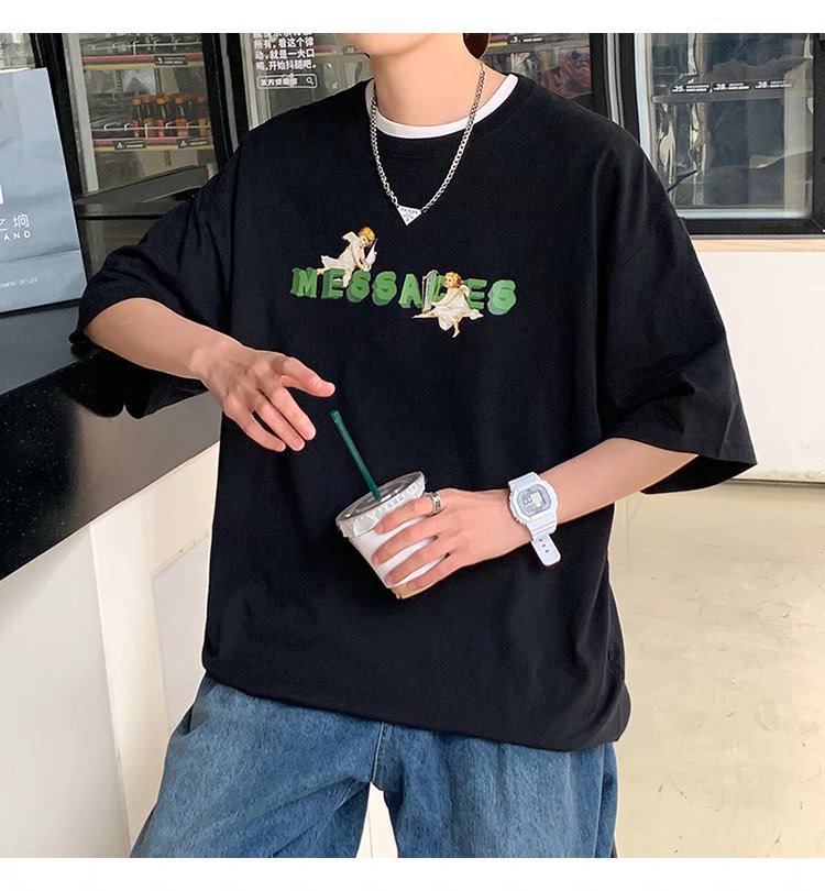 Men T-shirt Half-Sleeved Loose Leisure