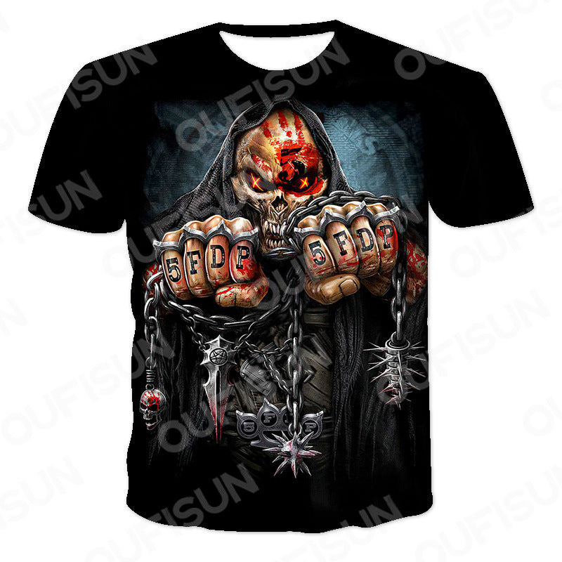 Skull Apparel Skull Print T-shirt