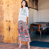 Coachella Music Festival Outfits Floral Skirt Summer Seaside Vacation Style Beach Dress