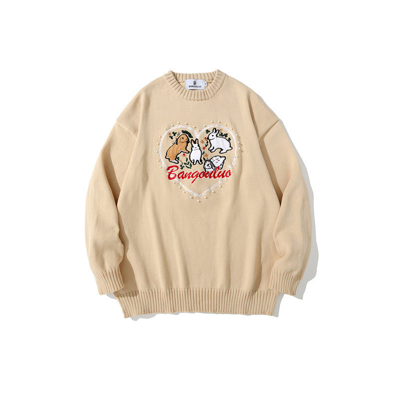 Man Fall Outfits Sweater Men and Women Harajuku Style Couple Sweater