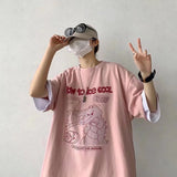 Men T-Shirts Loose round Neck Half Sleeve