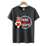 Valentine's Day T Shirts Couples Letter Heart Printing Women's Pullover T-shirt
