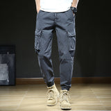 Cuffed Cargo Pants Autumn Leisure Men's Loose