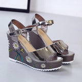 High Heels Slides Summer Buckle High Heel Sandals