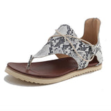 Women Open Toe Sandals Flats Summer Flat Casual Large Size Sandals