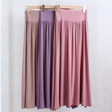 MIDI Mauve Skirt Women's Summer Slim Bottoming Skirt Long Skirt