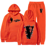 Vlone T Shirts & Shorts 2 Piece Set Sports Leisure Pullover Sweater Hooded