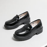 Mary Jane Shoes Summer Beef Tendon Retro Loafers