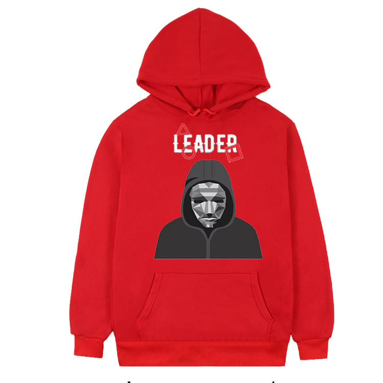Squid Game Costume Autumn and Winter Men's and Women's Casual Loose Hooded Sweater