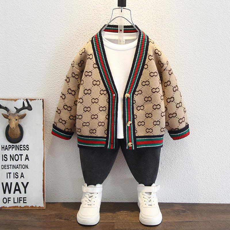 Toddler Boys Sweater Boys' Knitted Jacket Male