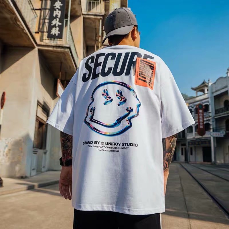 Men T-shirt Half-Sleeved Loose Half Sleeve