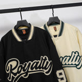Man Fall Outfits Retro Alphabet Embroidered Baseball Uniform Cotton-Padded Jacket for Men and Women