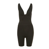 Summer Women's New Collection Sexy Cutout Sleeveless Low-Cut High Waist Tight Casual Sports Jumpsuit