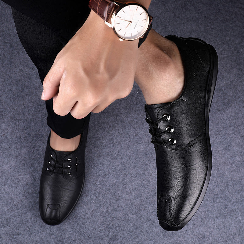 Men's Dress Shoes Classic Leather Oxfords Casual Cushioned Loafer Men's Casual Leather Shoes