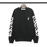 Off White Sweatshirts Autumn And Winter Round Neck Pullover Bottoming Shirt Loose Sweater