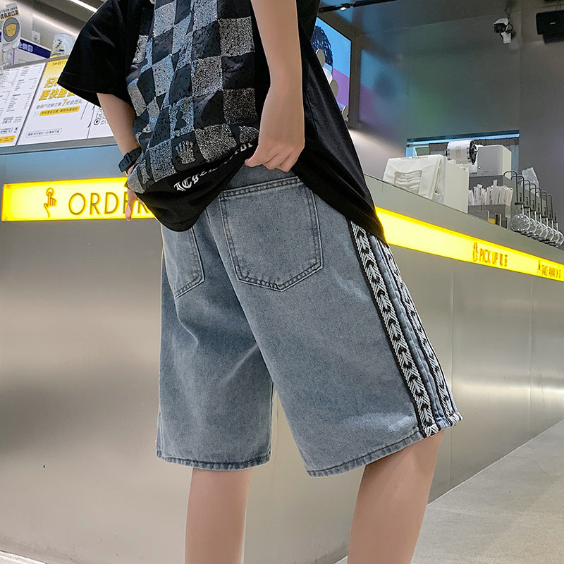 Men Denim Shorts Men's Summer