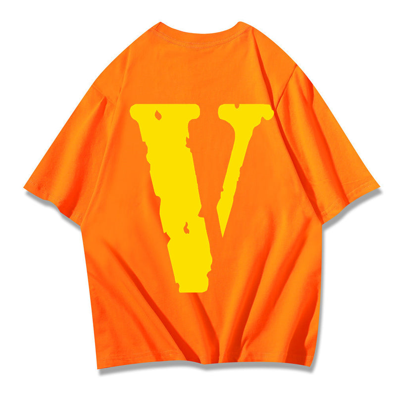 Vlone T Shirts Round Neck Pullover Short Sleeve T-Shirt