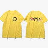 Squid Game Costume Casual Printed Men's and Women's Short Sleeve T-shirt