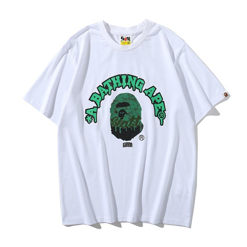 Bathing Ape T Shirt Summer Camouflage Ape Head Short Sleeve T-shirt