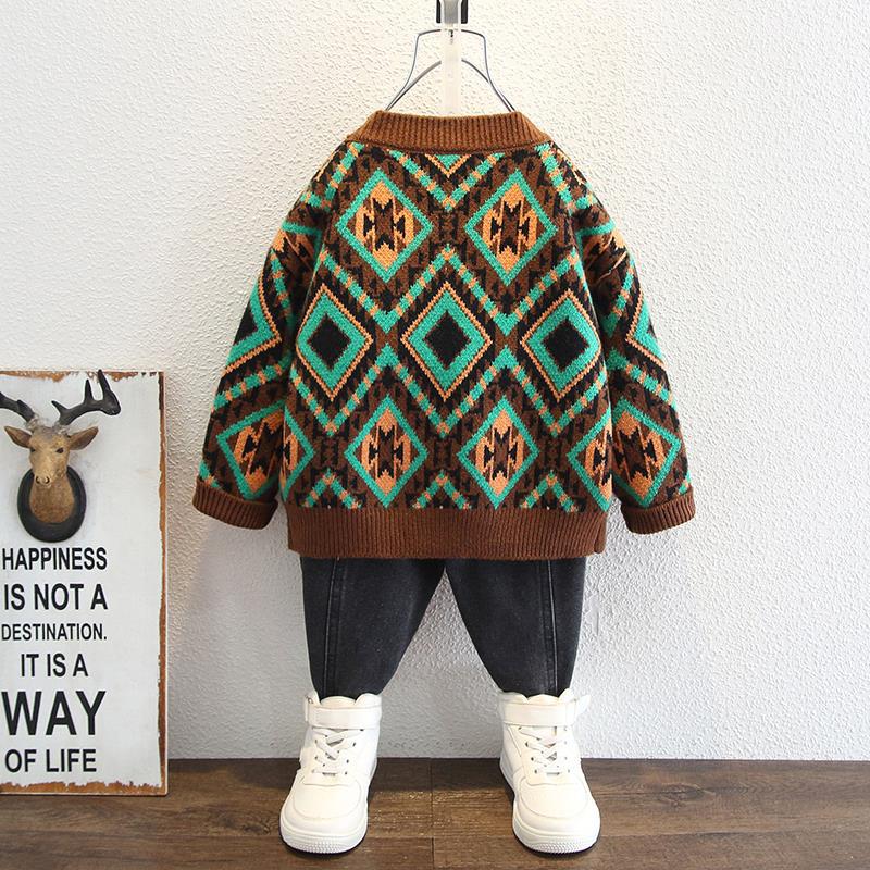 Toddler Boys Sweater Coat Spring and Autumn Cardigan Sweater