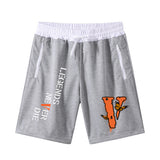 Vlone Shorts Printed Shorts Men'S Summer Cotton Casual Beach Pants