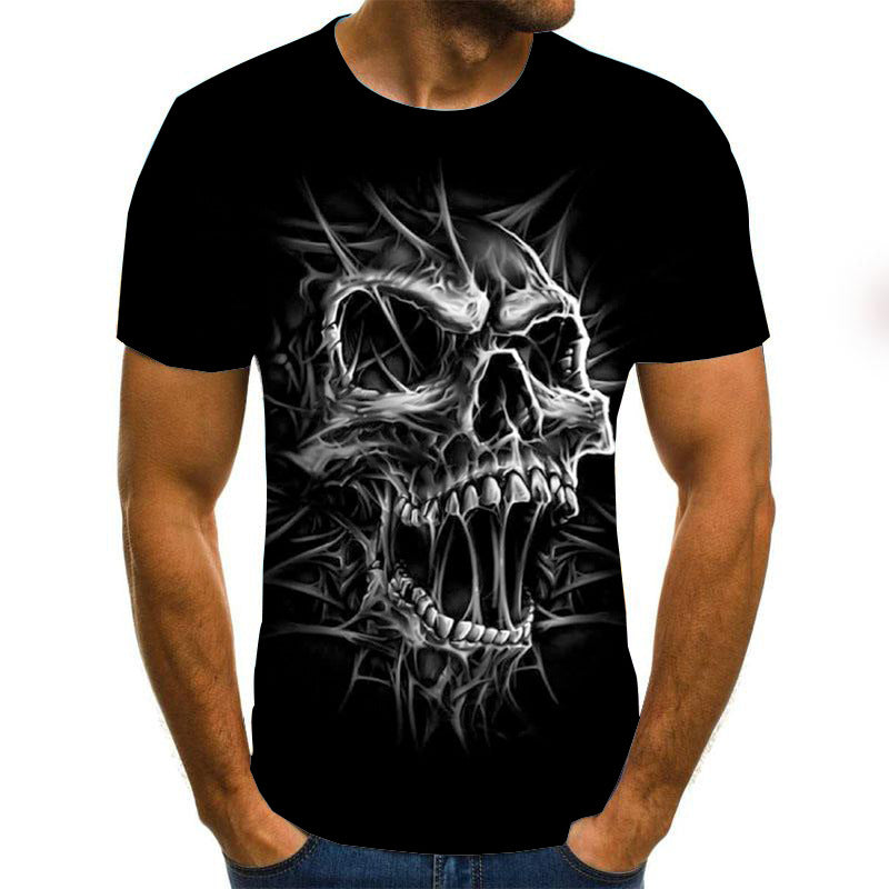 Skull T Shirt Horror Skull Print