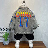 Toddler Boys Jackets Boys' Denim Jacket Spring and Autumn Clothing
