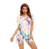 Coachella Music Festival Outfits Printed Tassel Casual Loose Beach