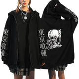 Anime Hoddies Leisure Sports Zipper Sweater Tokyo Ghoul